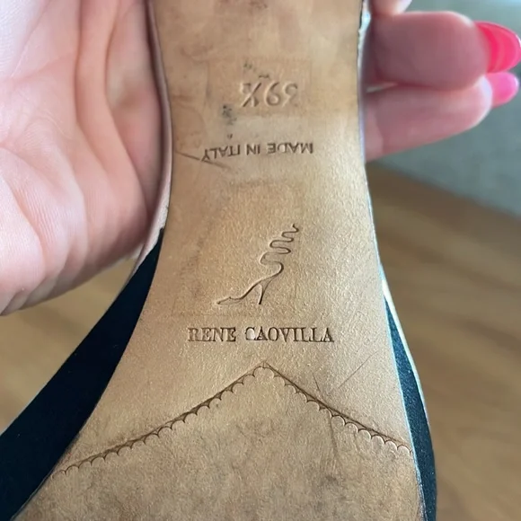 🖤 Rene Caovilla Crystal Platform High Heels in Black size 39.5 - Picture 6 of 13